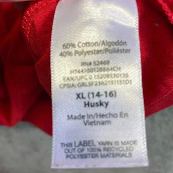 Santa Claus is Coming to Town long sleeve T-shirt boys size 14/16 husky - Picture 5 of 5